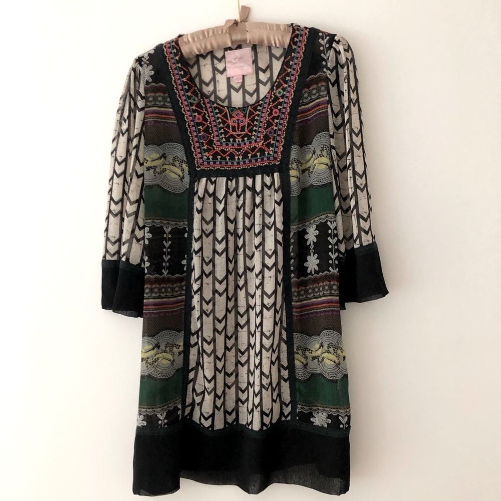 ROMEO & JULIET COUTURE colorful patterned dress- M